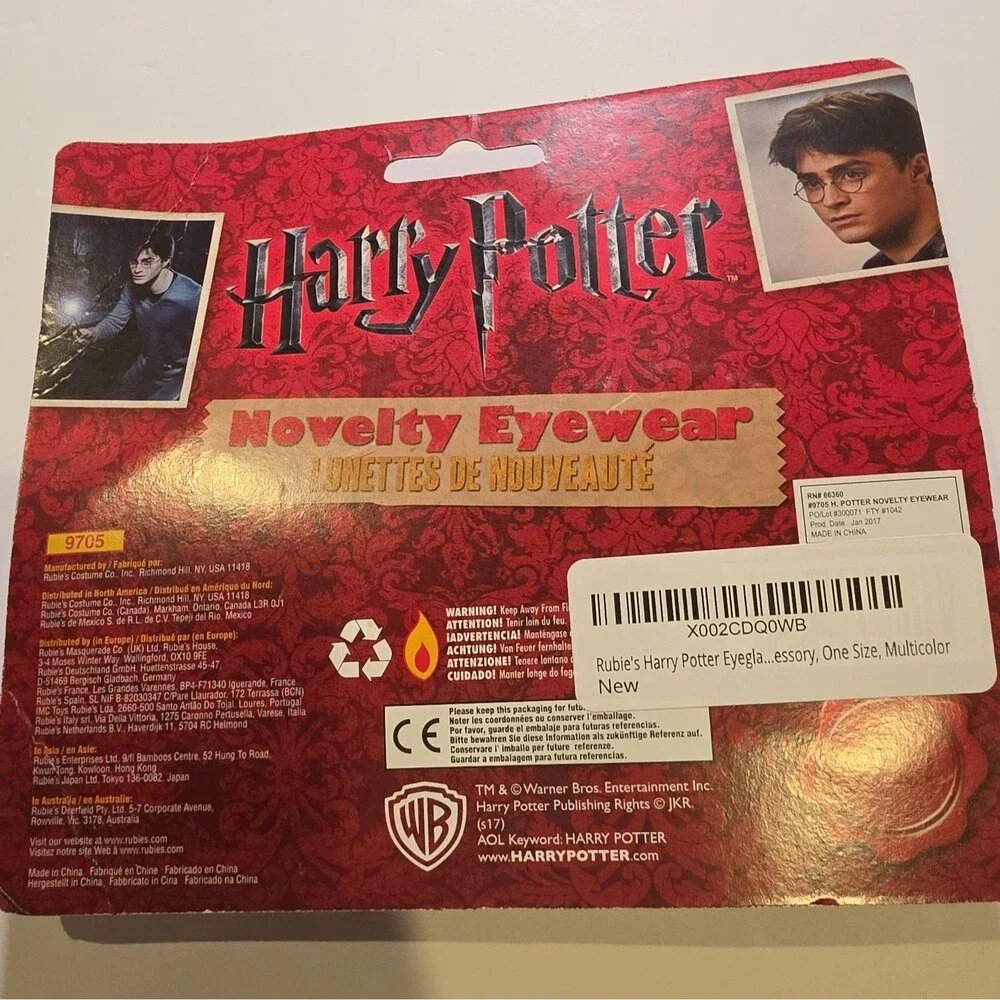 Rubies Harry Potter Lunettes Glasses Costume Novelty Eyewear Movie NEW